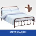 thumbnail image 1 of Uenjoy Metal Bed Frame / Mattress Foundation with Headboard ,Footboard ,Wooden Slat Support ,Queen, 1 of 6
