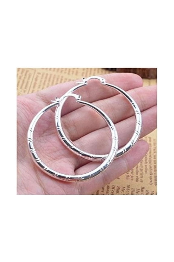 Ueonyo saengthong women fashion 925 sterling solid silver ear stud hoop earrings wedding jewelry 2023
