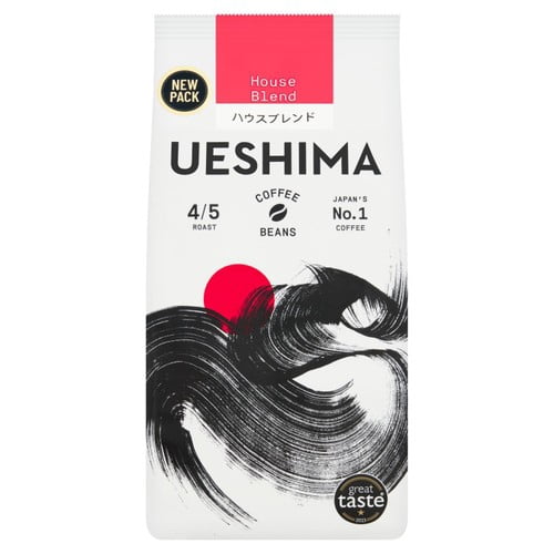 Ueshima House Blend Coffee Beans 200g, British Import (Pack of 2)