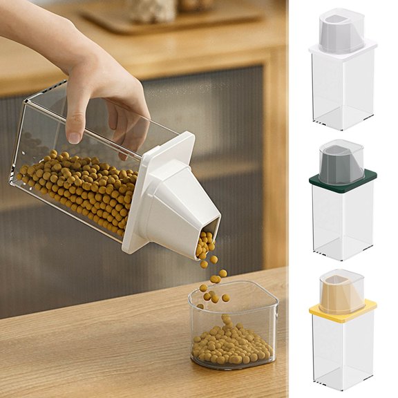 Ufehgfjh Airtight Storage Container Storage Container Airtight Food Storage Containers, Kitchen Airtight Jars with Lid Storage Box, Stackable Food Containers Kitchen Cabinets