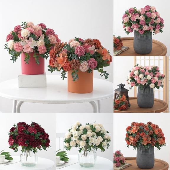 Ufehgfjh Artificial Flower Bouquet Small Fake Flowers Imitation Flower Home Decoration Wedding Handheld Flower Wall Artificial Flower Random Shipment