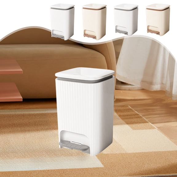 Ufehgfjh Bedroom Trash Can Garbage Cans for Kitchen Wastebasket Household Large Capacity Foot Kitchen Living Room Bedroom Bathroom Toilet with Lid Drum