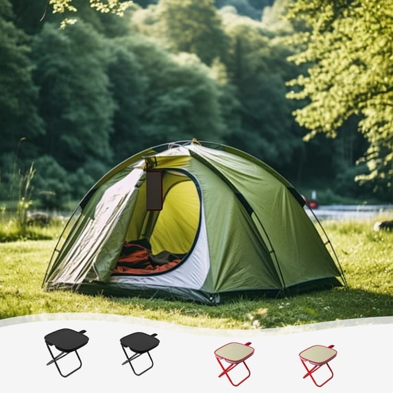 ufehgfjh Camp Stool Folding Stool Handbag Stool Folding Small Stool Fishing Stool Chair Queuing Portable Outdoor Travel Camping Pencil Bag Small Stool