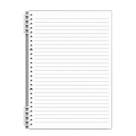 Ufehgfjh Campus Notebooks Notebooks for School Soft-Cover Transparent Ring-Bounds Notebook Designed for High School Students Detachable B5 Notebook with Network Lines Stylish Designs