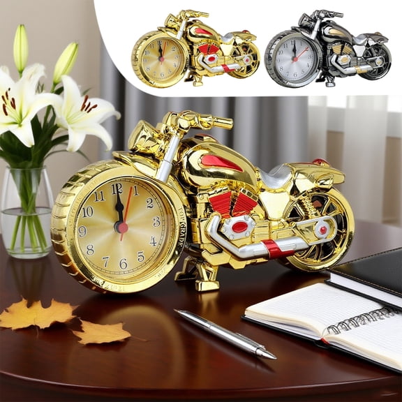 Ufehgfjh Cute Alarm Clock Smart Alarm Clock Motorcycle Model Alarm Clock Unique Desk Decorative Clock Ideal Gift for Alarm Clock Is Ideal for Bedrooms Home Offices and More Random Shipment