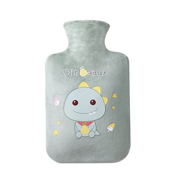 Ufehgfjh Gifts Hot Water Bottle Plush Cover 500Ml Injection Warm Water Bag Flannel Cover Reusable Heat Pack for Belly Pain Warm Hands Portable Winter Comfort Warmer