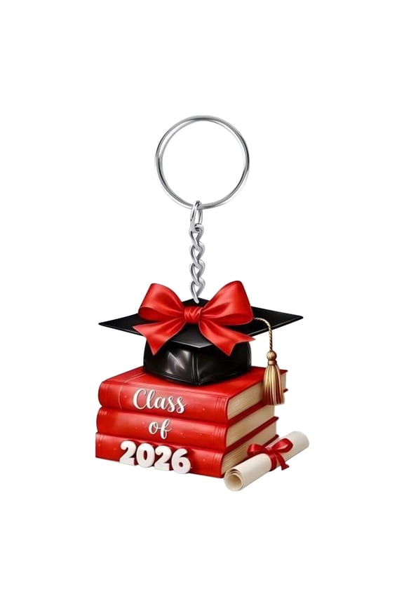 Keychains Keychain Class of 2026 Graduation Keychain Graduation Book Stack Keychain 2d Acrylic Graduate Keyring 2026 Grad Gift Keychain Student Graduation Keepsake Random Shipment