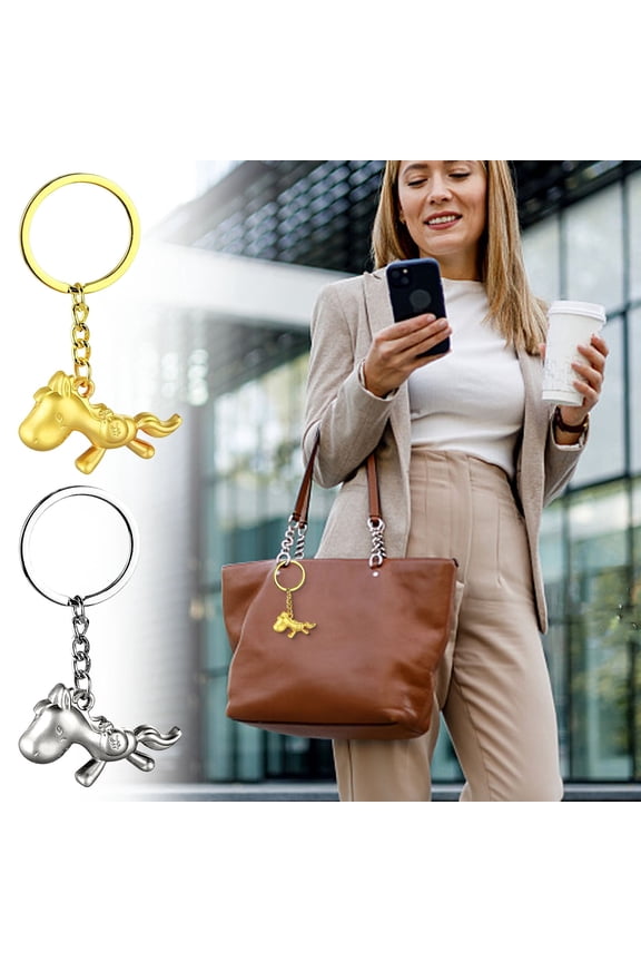 Keychains Small Key Rings Personalized Minimalist Lightweight Portable Suitable for Giving as Gifts 2026 Year of Keychain Fashion Alloy Lanyard Pendant Year Gift for Travel and Hotel