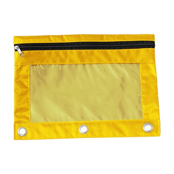 Ufehgfjh Large Pencil Pouch Small Pencil Case Three-Hole Cloth Pencil Case Dan Layer Mesh Large Capacity Zipper Wear‑resistant Lightweight Durable for Classroom Library Study Room