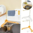 thumbnail image 1 of Ufehgfjh Sink Rack Kitchen Organizer Kitchen Triangular Sink Rack with Pole Multifunctional Over Sink Draining Organizer Adjustable Corner Basket for Fruit Veg Wash and Utensil Storage, 1 of 9