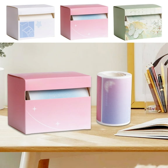 Ufehgfjh Sticky Note Small Sticky Notes Pull-Out Tags Adhesive Tearable Notes Transparent Office Stickers Student Error Correction Marker Pasters Random Shipment