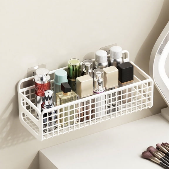 Ufehgfjh Storage Racks Bathroom Shelf Bathroom Storage Rack Metal Basket for Storage Sundries Basket Kitchen Seasoning Rack Shower Toiletries Basket Kitchen Accessories Random Shipment