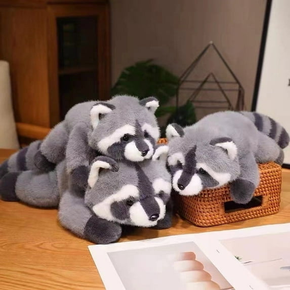 Ufehgfjh Throw Pillows for Bed Throw Pillows Long-Arm Raccoon Plushs Pillow Super-Soft Oversized Cuddle Buddys for Kids and Adults for Office and Studio and Library and Hotel