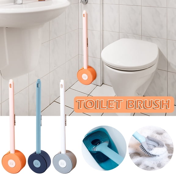 Ufehgfjh Toilet Brush Bathroom Toilet Brush Toilet Cleaning Brush Lollipop Brush Shape Wall Mounted Wc Bathroom Accessories Long Neat Easy to Place for Restroom and Home and Dorm Random Shipment