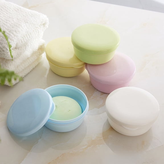 Ufehgfjh Travel Soap Case Soap Case Portable Soap Box Double Drainage Sealed Soap Box Soap Carrying Case Bathroom Storage Shelf Open Mouth Large Volume Soap Container