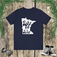 thumbnail image 1 of Uff Da. Funny Minnesota saying Midwestern saying MIN shape Unisex T-shirt, 1 of 7