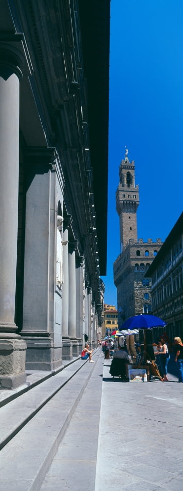 Uffizi Museum Palazzo Vecchio Florence Tuscany Italy Canvas Art - Panoramic Images (36 x 12)