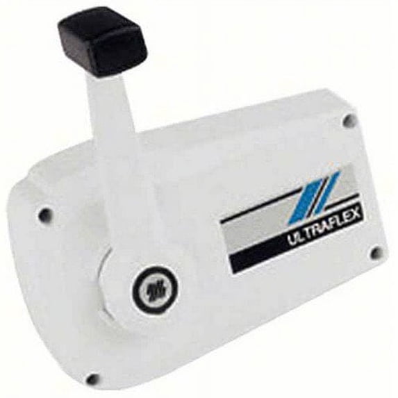 Uflex B90; Control Box/Sgl Lvr/Side Mt/Bl