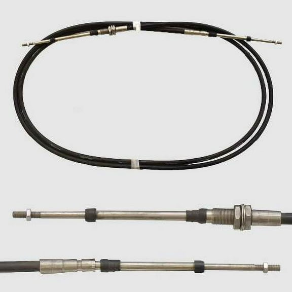 Uflex Boat Bulkhead Control Cable C64BCX19 | 4300 / 43BC Series 19 FT