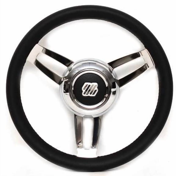 Uflex Boat Steering Wheel 67297FU | Premier Morosini 13 3/4 Inch Black