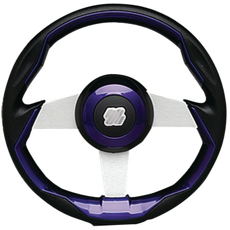 Uflex Grimani 13.8" Steering Wheel with Silver Spokes & Polyurethane Grip with Inserts