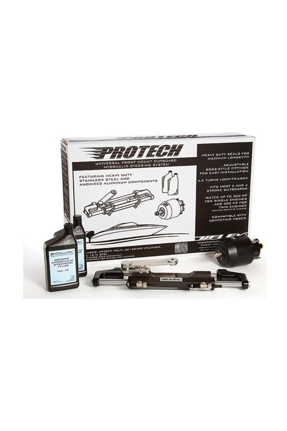 PROTECH11T Protech Hydraulic Tilt Steering System for Mercury/Mariner, Yamaha, Honda, Suzuki w/Tilt Helm. Hoses sold separately.
