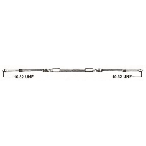 Uflex Engine Control Cable - 3300 Style, 18', C2X18