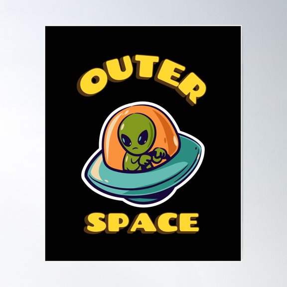 Ufo, Alien, Invasion, Mars, Outer Space Poster Wall Art, Modern Wall Decor For Living Room Bedroom, 16x24 UNFRAMED