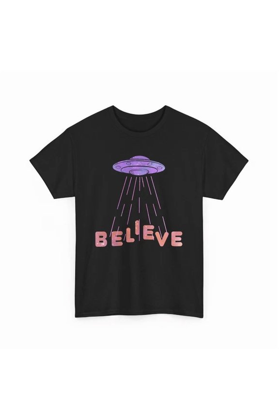 Ufo Alien Shirt, Cool Space Graphic Tee For Sci-Fi Lovers, Believe Shirt