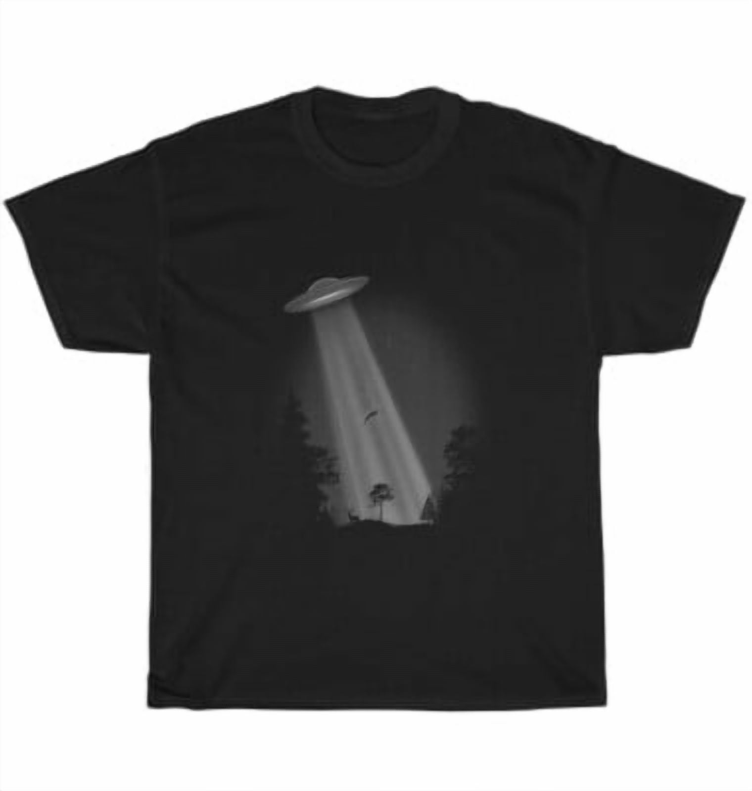 Ufo Alien Space Abduction Graphic T-Shirt - Walmart.com