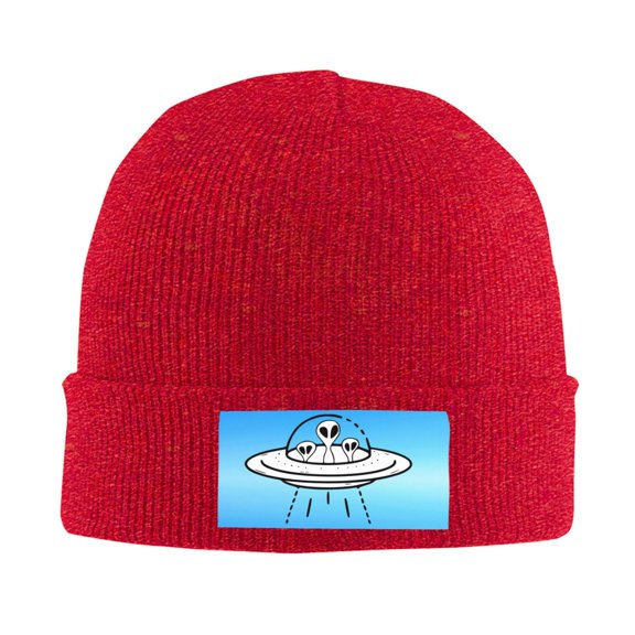 Ufo Aliens Men Women Knitted Hat Adult Knit Beanie For Fall Winter Knit Hat Cap