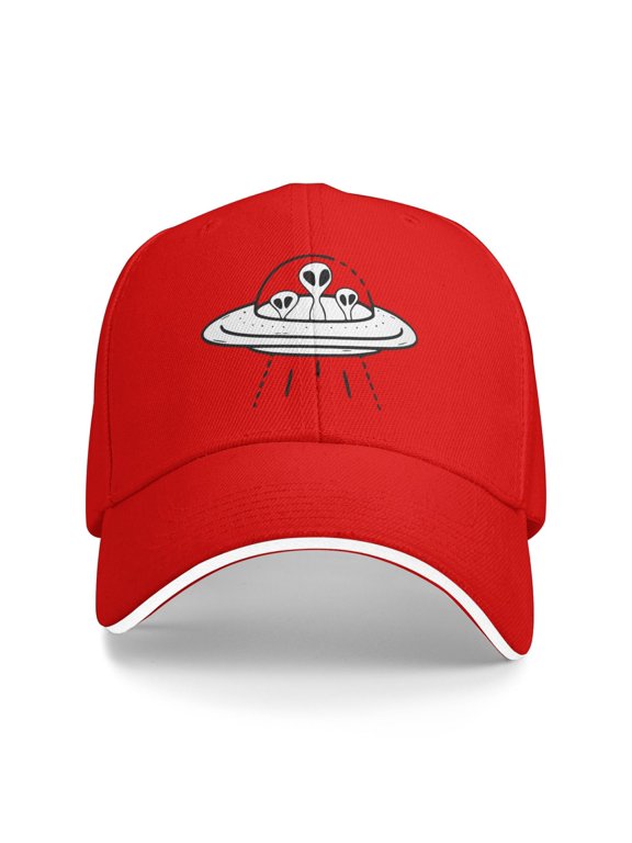 Ufo Aliens Men Women Sandwich Cap Classic Baseball Capunisex Adjustable Casquette Dad Hat