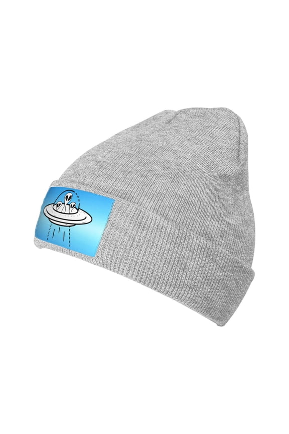 Ufo Aliens Unisex Knitted Hats Fashionable Autumn And Winter Warm Beanie Knitted Hip-Hop Hat