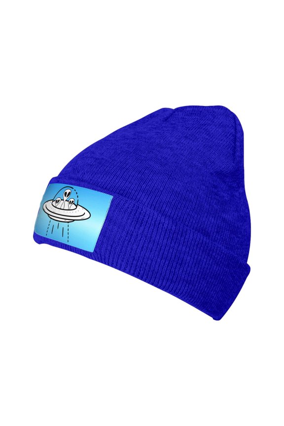 Ufo Aliens Unisex Knitted Hats Fashionable Autumn And Winter Warm Beanie Knitted Hip-Hop Hat