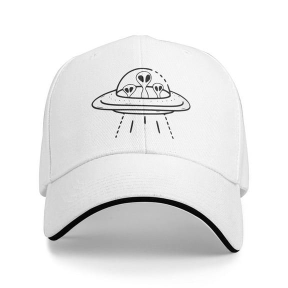 Ufo Aliens Unisex Sandwich Cap Classic Baseball Capunisex Adjustable Casquette Dad Hat