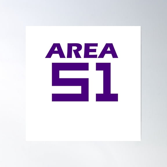 Ufo Area Poster Wall Art, Modern Wall Decor For Living Room Bedroom, 24x24 UNFRAMED