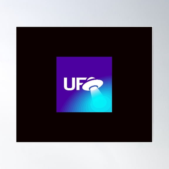 Ufo Gaming Crypto Logo Poster Wall Art, Modern Wall Decor For Living Room Bedroom, 8x12 UNFRAMED