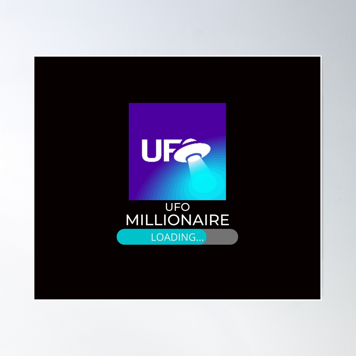 Ufo Gaming Crypto Millionaire Poster Wall Art, Modern Wall Decor For Living  Room Bedroom, 16x24 UNFRAMED - Walmart.com