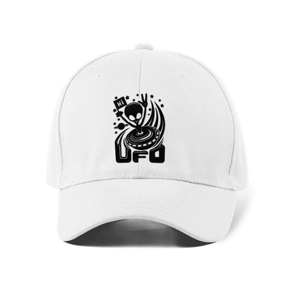 Ufo Hi Sign Detailed Hat Hat  -Image by Shutterstock,  Small