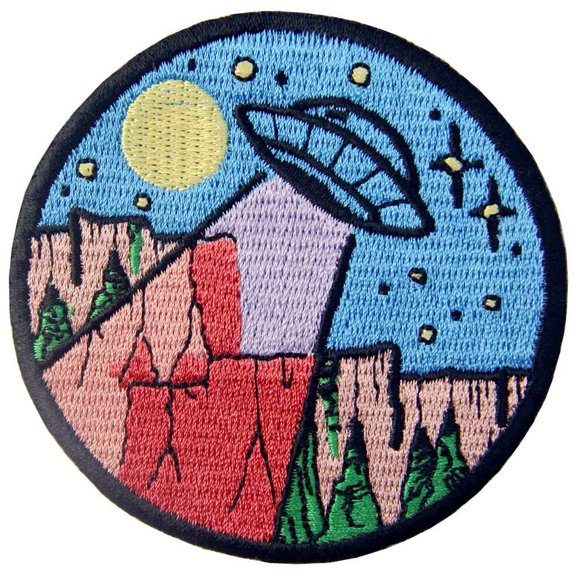 Ufo In The Wild Explore Outdoor Patch Embroidered Applique Iron On Sew On Emblem