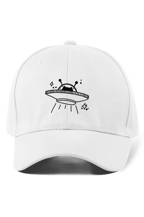Ufo Kitten Starry Sky Hat Hat -Image by Shutterstock, Small