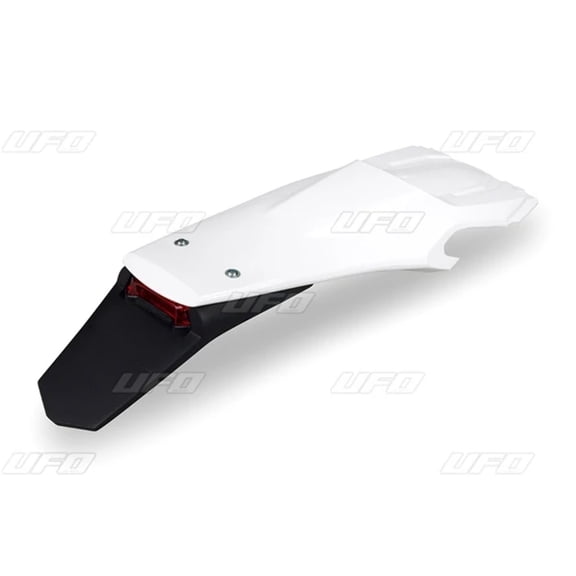 Ufo Plast Enduro Fender with LED Light Fits Husqvarna - Rear