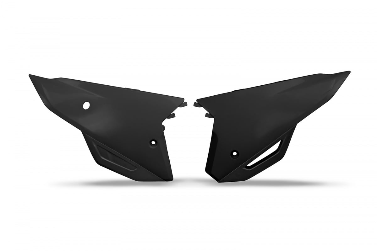 UFO Rear Side Panels | Black Plastic | CRF250R/RX | CRF450R/RX