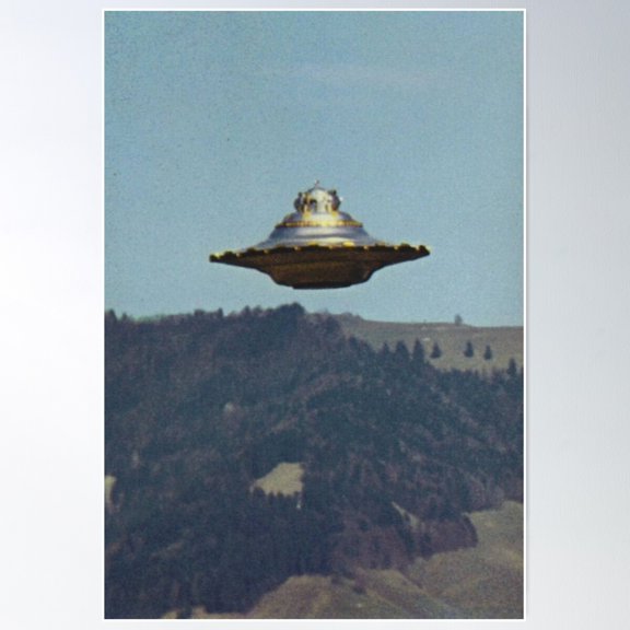 Ufo Poster Wall Art, Modern Wall Decor For Living Room Bedroom, 24x36 UNFRAMED