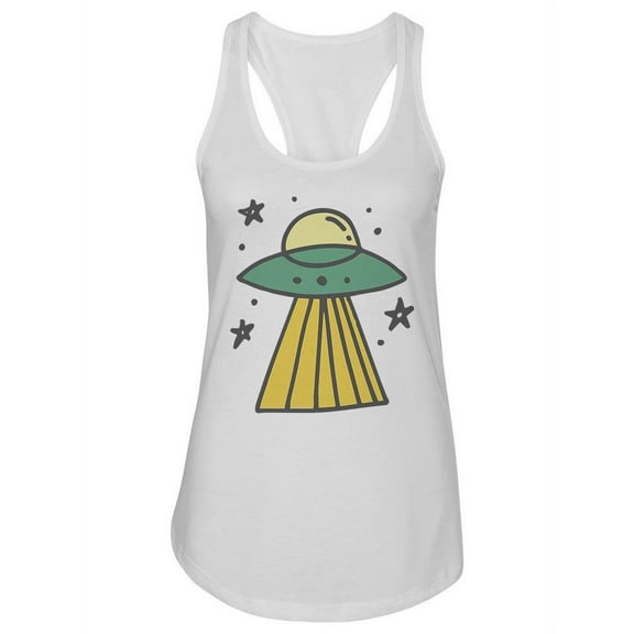 Ufo Sketch  Tank Women -Image by Shutterstock, Female x-Large