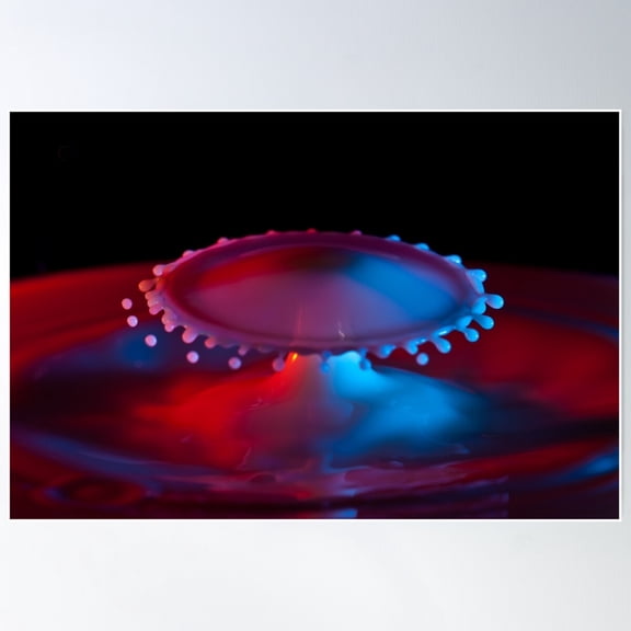 Ufo Splash Poster Wall Art, Modern Wall Decor For Living Room Bedroom, 8x12 UNFRAMED