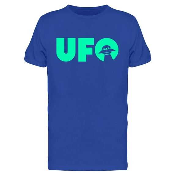 Ufo Text T-Shirt Men -Image by Shutterstock, Male Small