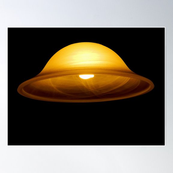 Ufo {Undisclosed Filamented Object} Poster Wall Art, Modern Wall Decor For Living Room Bedroom, 16x24 UNFRAMED