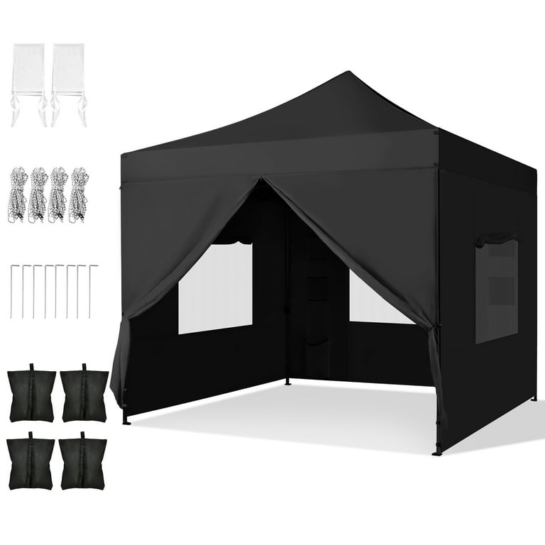 【uyu】 Outsunny 12' x 12' Pop Up Canopy Sun Shade Instant Tent
