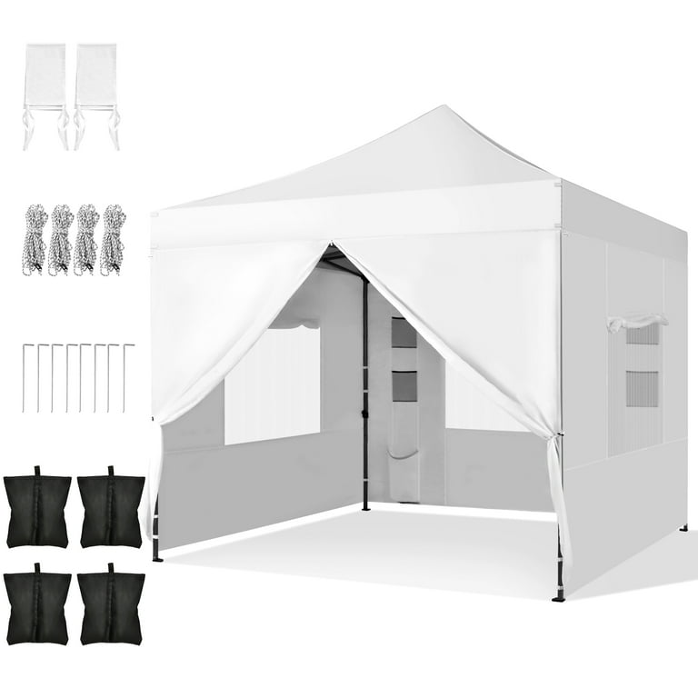 よっぴー Uforic 10x10ft Outdoor Canopy Tent with Adjustable Heights